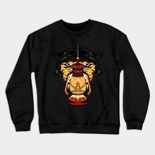 Tiger Behind Light Crewneck Sweatshirt